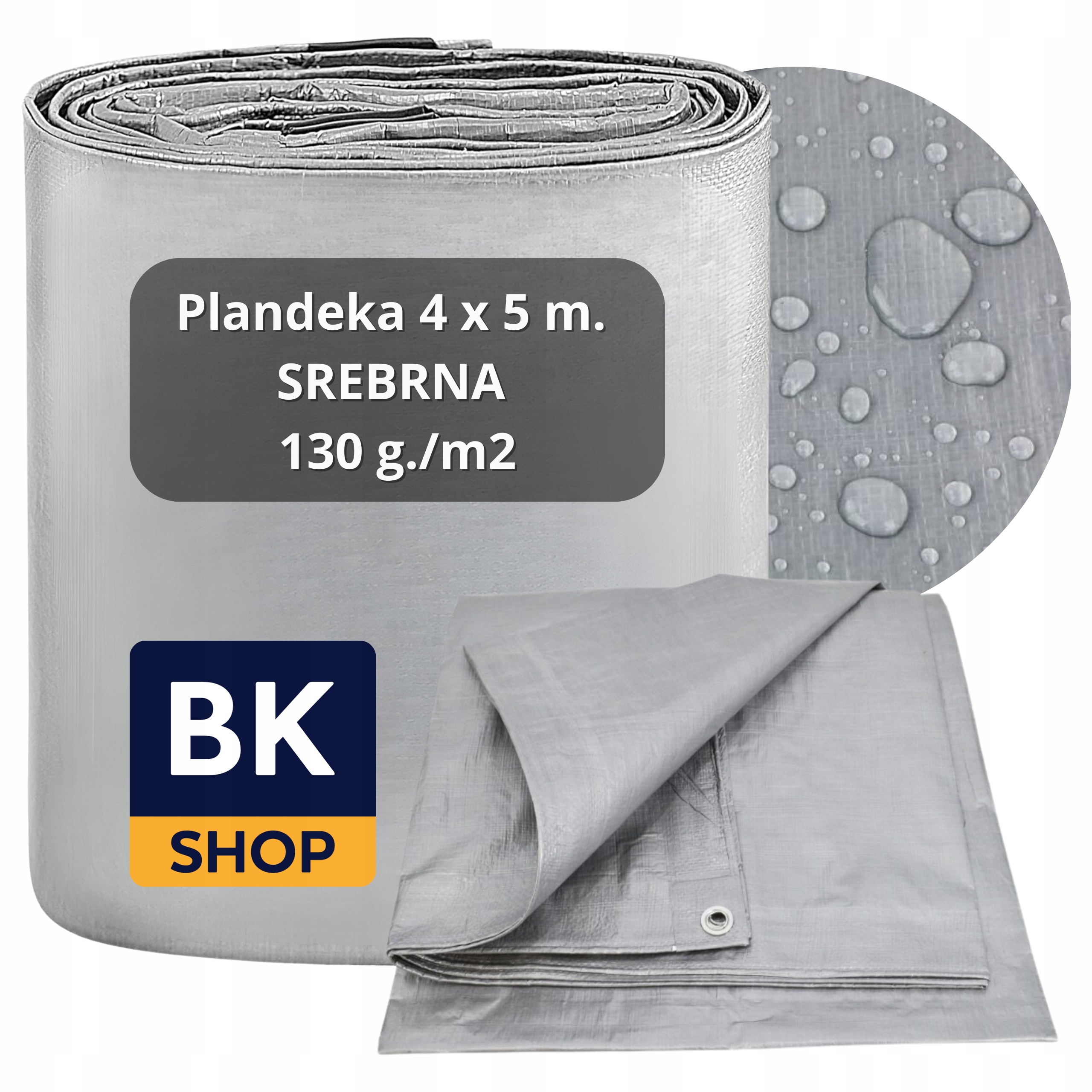 Odolná vodotesná plachta 4x5 m - ochrana pre každé počasie